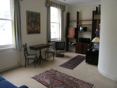Living room - before refurbishment.