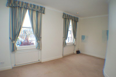 Living room - before refurbishment.