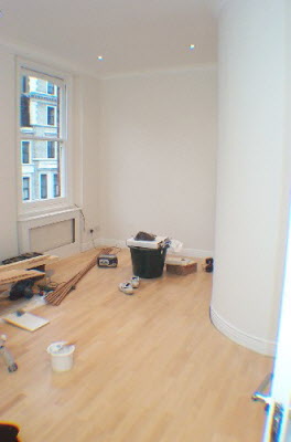 Living room - during refurbushment.