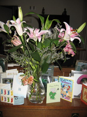 Flowers from Sam & Norma.