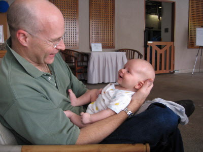 While Peter looks after Conrad.