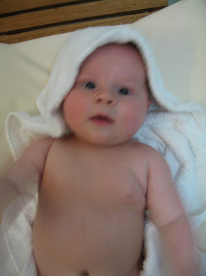 Burtie boy after his bath.