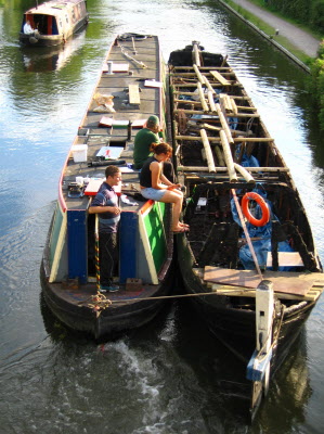 Canal boats at Rickmansworth.