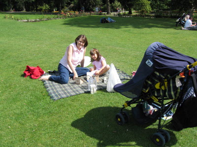 Picnic in Harrogate Valley Gardens.