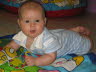 Conrad learning to roll.