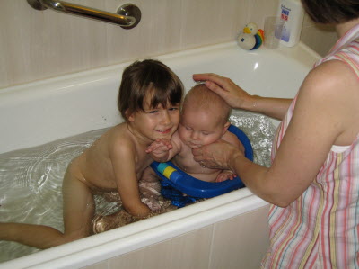 Bath time.