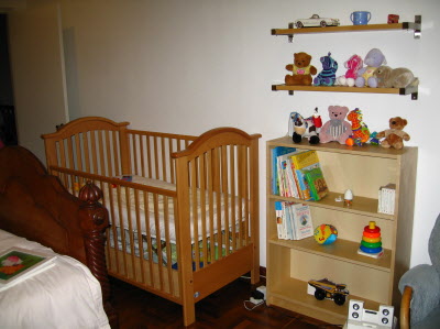 Shelves too for Conrad.