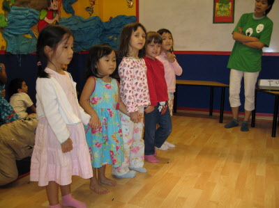 End of term Mandarin class show.