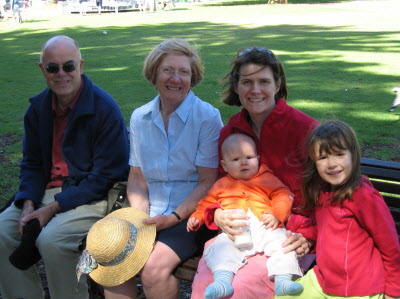 Iain, Linda, Susan Conrad adn Lottie - Fremantle.