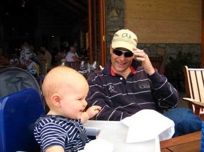 Conrad and Daddy.