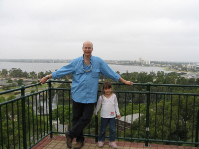 Daddy and Lottie, Kings Park - Perth.