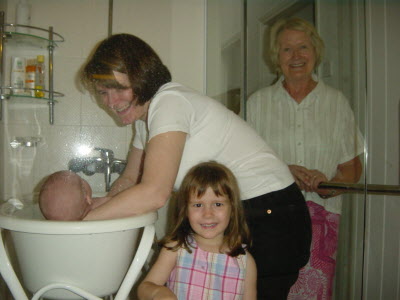Bath time.