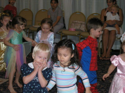 Having fun.