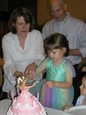 Cutting the cake