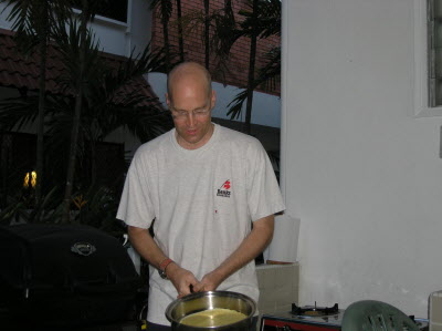 Flipping pancakes on Shrove Tuesday