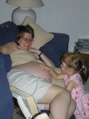 Mummy I can feel the baby moving!