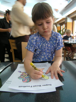 Lunch at the American club.