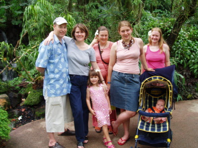 Family outing with the Stevensons to the botanical gardens.