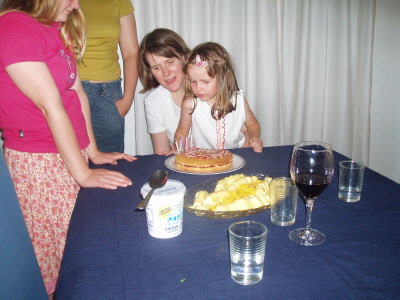 Cutting the cake