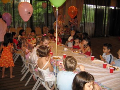 Lottie's birthday party at the American Club