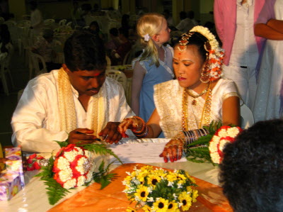 Grace's wedding to Gunasekaran