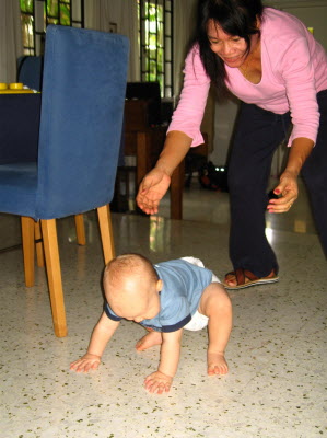 Conradski starts walking...