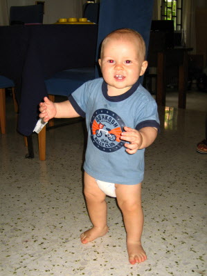 Conradski starts walking...