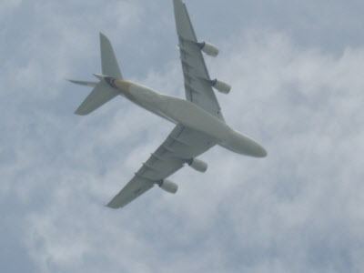 Aribus A380 at the Asian AIr Show - Singapore.