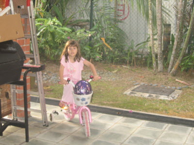 Lottie and her bike.
