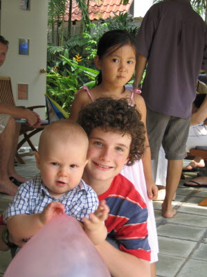 Dillon and Conrad with Emma.