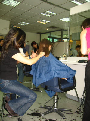 A little trim for Lottie.