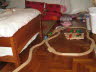 Lottie and her train set.