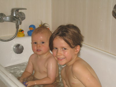 Lottie and her punk rocker brother.