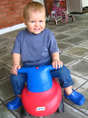 I love my new Blue crocs.