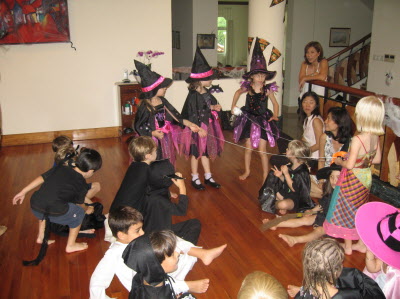 Lottie's class Halloween party.