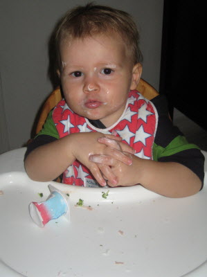 Yogurt face.