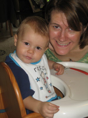 Conrad and Mummy.