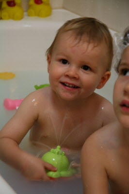 Bath time.