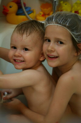 Bath time.