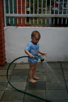 Washing the car?