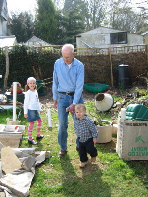 Grandpa Burton and Conrad.