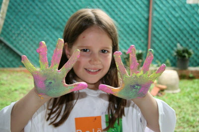 Painting fun.
