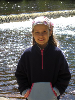 Lottie on a day out.
