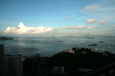 View from our balcony.