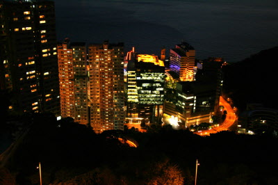 Cyberport by night.