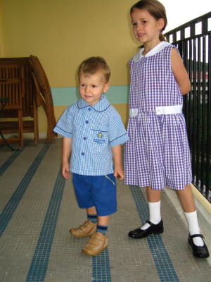 Conrad's first day of school.
