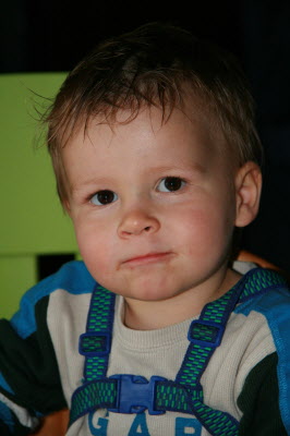 Conrad with gelled hair.