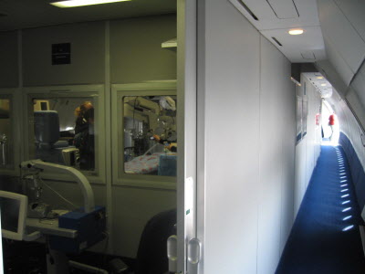 ORBIS flying eye hospital - operating theatre.