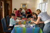 Making ginger bread houses.