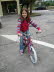 Lottie and her new bicyle.